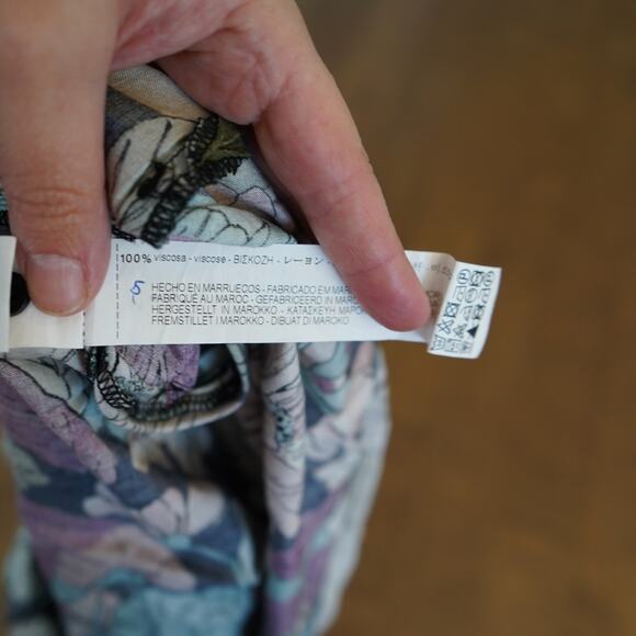 Zara Basic Collection Size XS Multicolor Floral Print Shirt Dress‎ - Picture 8 of 8